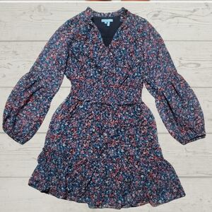Ditsy Floral DRAPER JAMES Long Sleeve Dress XXL